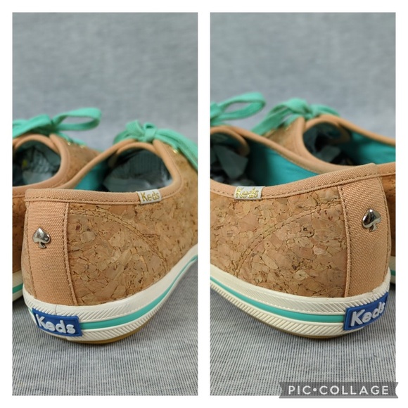 🐆 W/8 Keds x Kate Spade Cork Print Sneakers - Picture 14 of 16